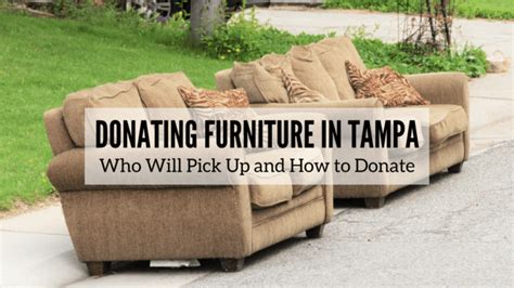 Where Can You Get Large Furniture Donation